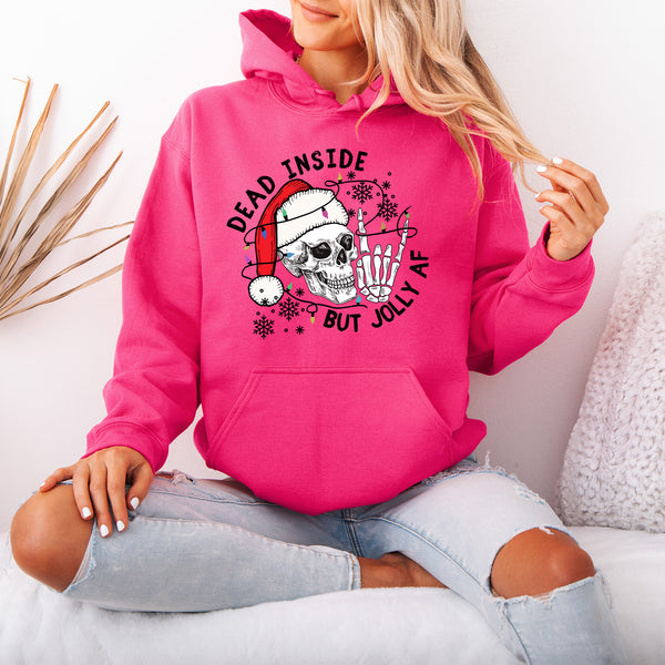 Dead Inside but Jolly AF Hoodie