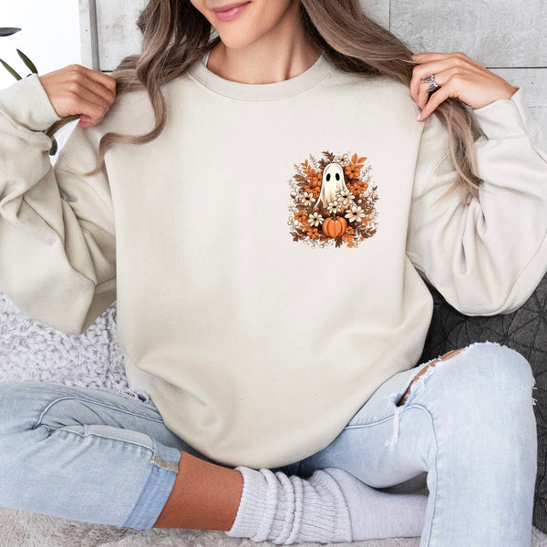 Floral Ghost Sand Sweatshirt