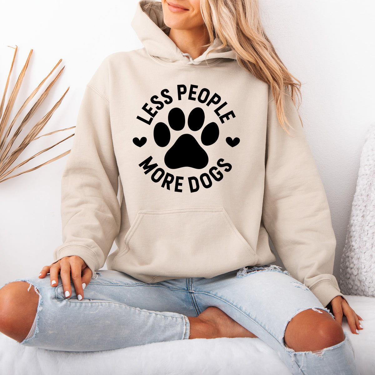 Less People More Dogs Hoodie