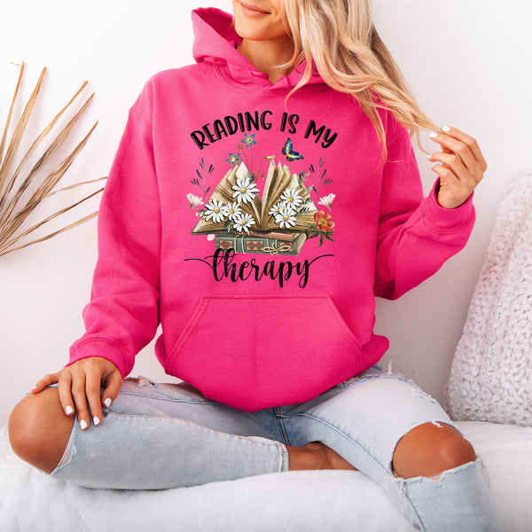 Reading is my Therapy Hoodie