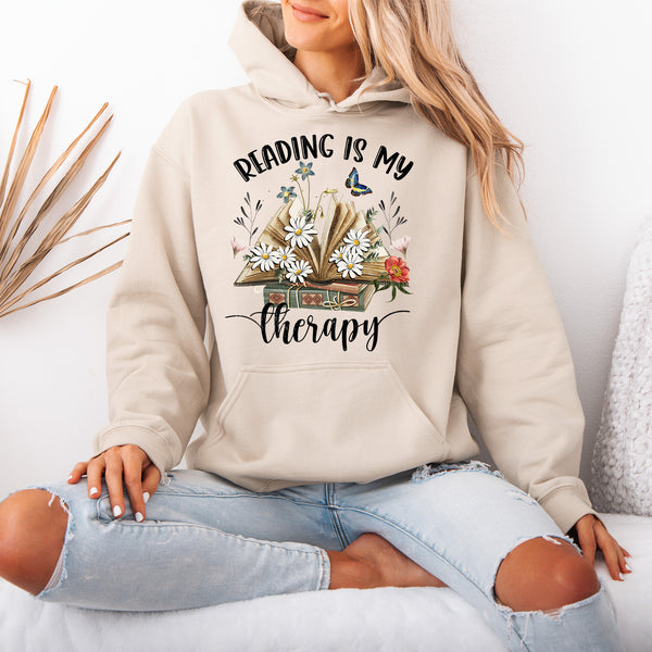 Reading is my Therapy Hoodie